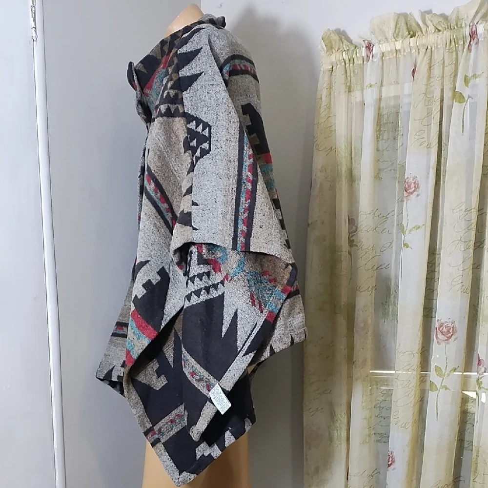 Thread & Supply Multicolor Patterned‎ Cape Size S
